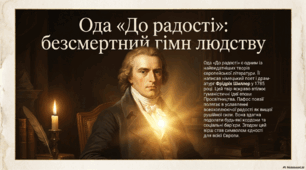 Презентація із зарубіжної літератури з теми: "Фрідріх Шіллер. Ода "До радості". Для 9 класу НУШ.