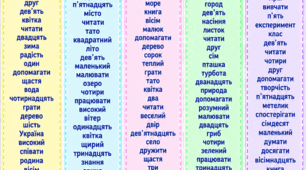 Кольорові стрічки для читання