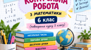 Контрольна робота за курс математики 5 класу по підручнику Г. Бевз, В. Бевз, Д. Васильєва