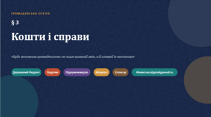 Презентація до параграфу 3 "Кошти і справи" за підручником Громадянська освіта (авт. І. Васильків)