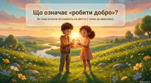 Що означає «робити добро»? Як наші вчинки впливають на життя?