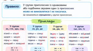 Спрощення у групах приголосних НМТ. Варіант 1.