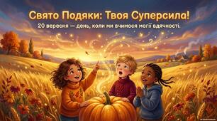 Презентація "Свято подяки. Твоя суперсила!" 20 вересня - День подяки