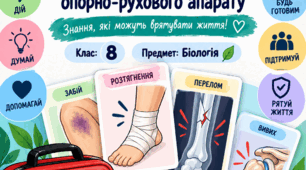 Картки для повторення. Біологія 8 клас НУШ. Опорно-руховий апарат