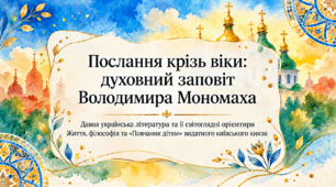 💛💙 Послання крізь віки: духовний заповіт Володимира Мономаха. Давня українська література та її світоглядні орієнтири. Життя, філософія та «Повчання дітям» видатного київського князя💛💙