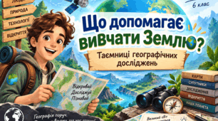Презентація та робочий аркуш на урок географії у 6 класі з теми "Що допомагає вивчати Землю"