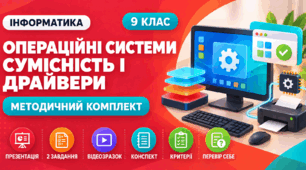 Готовий комплект до уроку інформатики. 9 клас. § 1.2 «Операційні системи. Сумісність програмного забезпечення. Драйвери»
