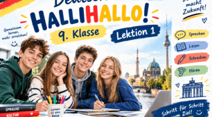 Комплект презентацій до курсу Deutsch. HALLIHALLO!  (9 клас)- Lektion 1