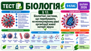 § 12. Біологічні системи, що перебувають на молекулярному рівні організації живої матерії: віруси