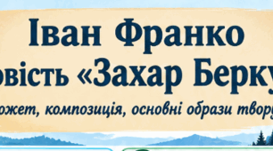 Робочий аркуш "Іван Франко. Повість «Захар Беркут». Сюжет, композиція, основні образи твору"