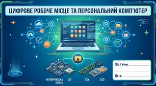 Цифрове робоче місце та персональний комп’ютер завдання 8 клас