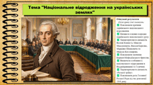 Національне відродження на українських землях. Історія: Україна і світ. Інтегрований курс. 9 клас (НУШ). За підручником авторів Васильків І. та інші.