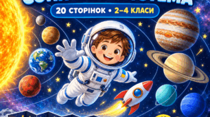 Космос і Сонячна система: робочі аркуші про планети + поробка «Космічна гармошка» | 2–4 класи НУШ