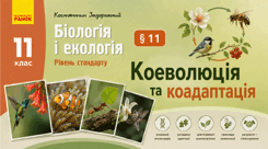 Коеволюція та коадаптація. Презентація, інфографіка, робочий аркуш