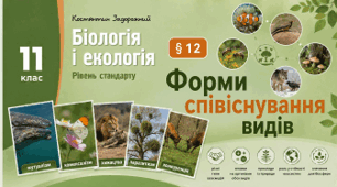Форми співіснування видів. Презентація, інфографіка, робочий аркуш