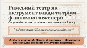 Мистецькі звершення Давнього Риму в античному театрі
