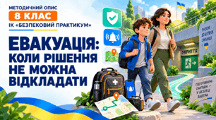 Презентація для учнів 8 класу з ІК “Безпековий практикум” на тему “Евакуація: коли рішення не можна відкладати”