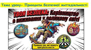 Презентація з ЗБД 5 клас НУШ: Принципи безпечної життєдіяльності