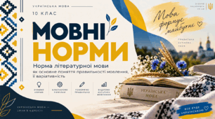 Презентація " Нормативне й ненормативне мовлення. Типи норм" з української мови для 10 класу (рівень стандарт) за підручником О.Авраменка