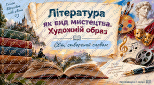 Презентація для 6 класу з теми «Література як вид мистецтва. Художній образ».