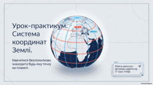 Презентація з географії 7 клас НУШ: Урок-практикум. Визначення географічних координат за глобусом та географічною картою