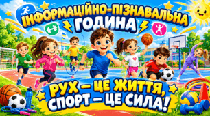 Інформаційно-пізнавальна година «Рух — це життя, спорт — це сила!»