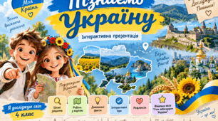 «Пізнаємо Україну»: інтерактивна подорож для учнів 4 класу