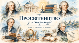 Інфографіка / Пам'ятка: «Епоха Просвітництва в літературі» (Передумови, ідеї, напрями, представники та твори).