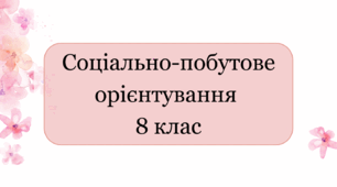 Календарне планування соціально-побутове орієнтування 8 клас інтелектуальні порушення 2 години на тиждень