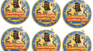 Макет жетону "Найкращий знавець ПДР"