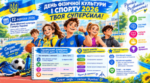 День фізичної культури і спорту 2026 (12 вересня) — комплект презентація 18 слайдів, 2 відеоролики, інфографіка