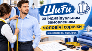 Шити за індивідуальними замовленями чоловiчi сорочки з виконанням примірок
