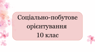 Календарне планування соціально-побутове орієнтування 10 клас інтелектуальні порушення 2 години на тиждень