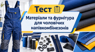 Матеріали та фурнітура для чоловічих напівкомбінезонів