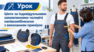 Шити за індивідуальними замовленнями чоловічі напівкомбінезони з виконанням примiрок