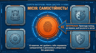 Презентація-квест «Місія: Самостійність! 10 навичок суперагента»