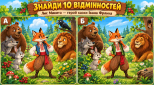 "Лис Микита: 10 відмінностей"