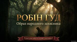 Робін Гуд | 7 клас. «Як Робін Гуд став розбійником» + образ народного захисника | 2 уроки, презентації та робочі аркуші