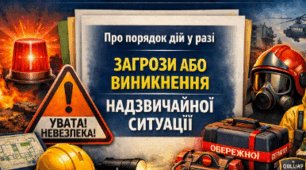 Наказ "Про порядок дій у разі загрози або виникнення надзвичайної ситуації"