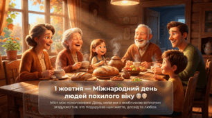 ❤️СУЧАСНА анімована презентація на 56 слайдів👵"1 жовтня - Міжнародний день людей похилого віку, мудрість поколінь"👴