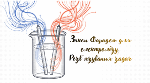 Закон Фарадея для електролізу. Розв'язування задач