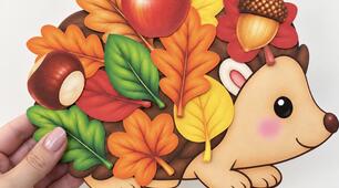 🍂🦔 Осіння аплікація «Їжачок» 🦔🍂