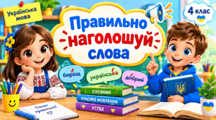 Презентація до уроку української мови, 4 клас, "Правильно наголошуй слова"