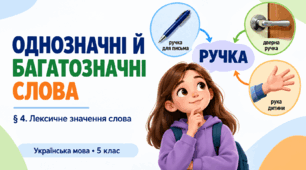 Однозначні й багатозначні слова. 5 клас презентація+конспект
