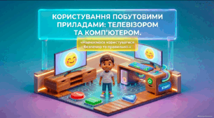 Користування побутовими приладами: телевізором та комп'ютером - презентація 4 клас соціально-побутове орієнтування