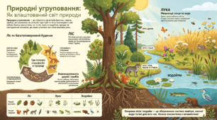 «Природні угруповання: ліс, луки, водойми»«Навколишній світ» (4 клас) автор Т. О. Пушкарьова