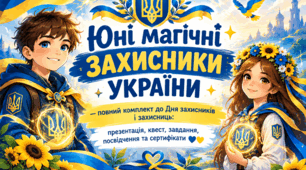 🛡️🇺🇦 «Юні магічні захисники України» — повний комплект до Дня захисників і захисниць: презентація, квест, завдання, посвідчення та сертифікати 💙💛