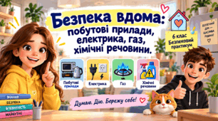Безпека вдома: побутові прилади, електрика, газ, хімічні речовини.