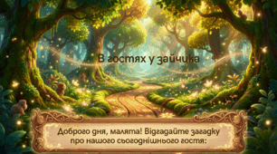 Презентація+конспект заняття "В гостях у зайчика". Логіко-математичний розвиток. Середня група. Вересень.