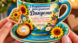 Чашечки-подяки до Всеукраїнського дня дошкілля — 10 різних дизайнів в одному наборі!